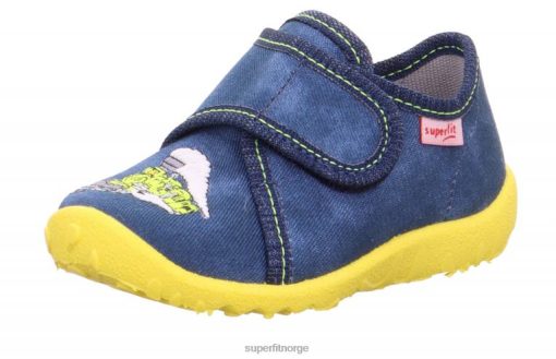 Superfit Norge 006JJ114 blå | Superfit spotty - tøffel med borrelås