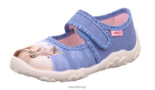 Superfit Norge 006JJ145 blå/flerfarget | Superfit bonny - tøffel med borrelås