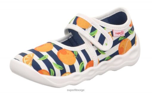 Superfit Norge 006JJ17 oransje/flerfarget | Superfit boble - tøffel med borrelås