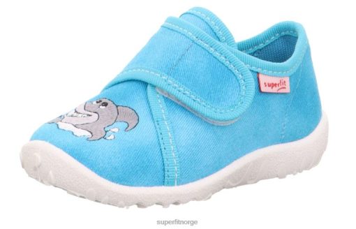 Superfit Norge 006JJ25 turkis | Superfit spotty - tøffel med borrelås