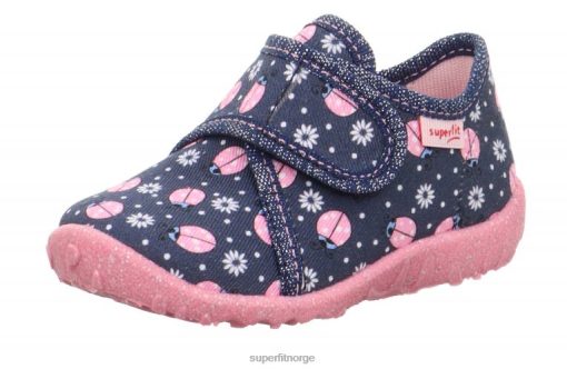 Superfit Norge 006JJ53 blå/flerfarget | Superfit spotty - tøffel med borrelås