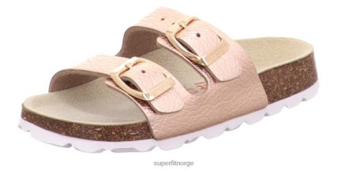 Superfit Norge 006JJ584 bronse | Superfit fussbett pantoffel - tøfler med spenne
