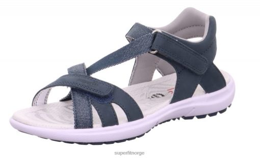 Superfit Norge 006JJ869 blå | Superfit regnbue - sandal med borrelås