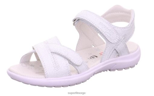 Superfit Norge 006JJ881 hvit | Superfit regnbue - sandal med borrelås