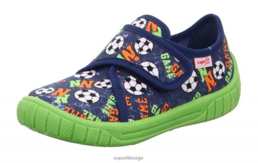 Superfit Norge 006JJ9 blå | Superfit bill - tøffel med borrelås