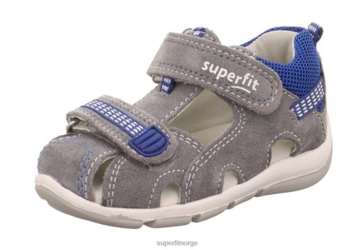 Superfit Sandaler Barn 006JJ167 lys grå/blå | Superfit freddy - sandal med borrelås