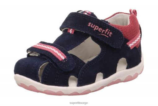 Superfit Sandaler Barn 006JJ173 blå/rosa | Superfit fanni - sandal med borrelås