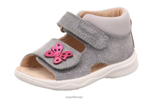 Superfit Sandaler Barn 006JJ198 lys grå | Superfit polly - sandal med borrelås