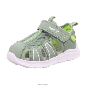 Superfit Sandaler Barn 006JJ207 lys grønn/gul | Superfit wave - sandal med borrelås