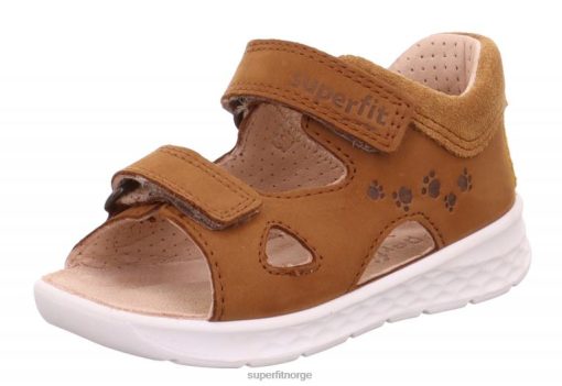 Superfit Sandaler Barn 006JJ216 brun/gul | Superfit lagune - sandal med borrelås