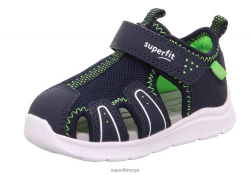 Superfit Sandaler Barn 006JJ228 blå/lysegrønn | Superfit wave - sandal med borrelås
