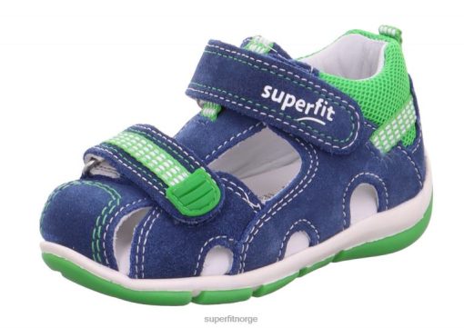 Superfit Sandaler Barn 006JJ232 blå/grønn | Superfit freddy - sandal med borrelås