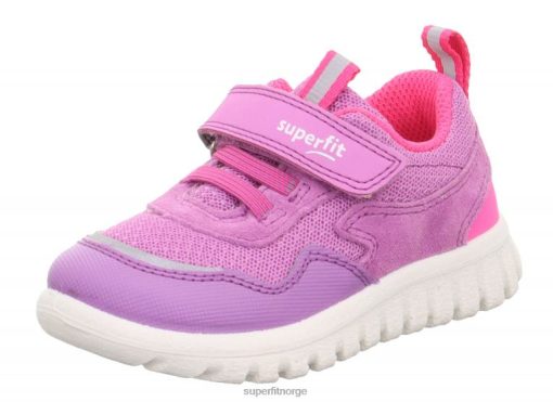 Superfit Sko 006JJ250 lilla/rosa | Superfit sport7 mini - lave sneakers med borrelås