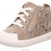 Superfit Sko 006JJ257 beige/hvit | Superfit moppy - lave sneakers med glidelås
