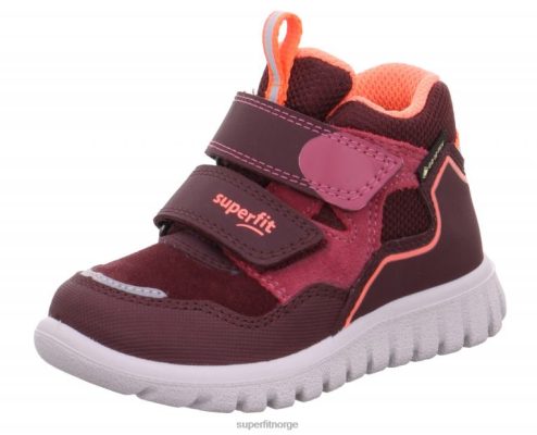 Superfit Sko 006JJ273 rød/oransje | Superfit sport7 mini - høye sneakers med borrelås