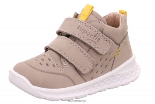 Superfit Sko 006JJ303 beige/gul | Superfit breeze - lave joggesko med borrelås