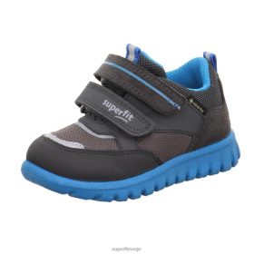 Superfit Sko 006JJ306 grå/turkis | Superfit sport7 mini - lave sneakers med borrelås