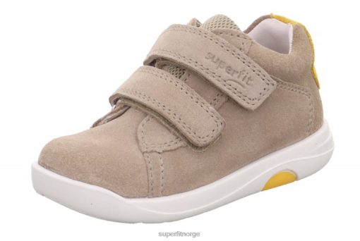 Superfit Sko 006JJ312 beige/gul | Superfit lillo - lave sneakers med borrelås