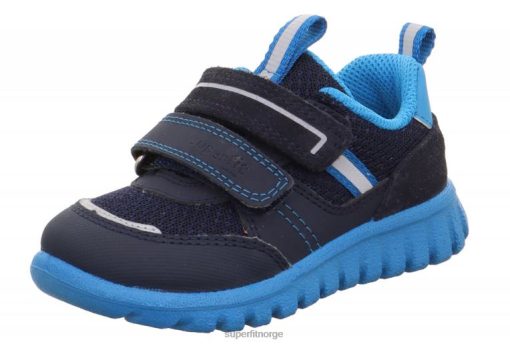 Superfit Sko 006JJ320 blå/turkis | Superfit sport7 mini - lave sneakers med borrelås