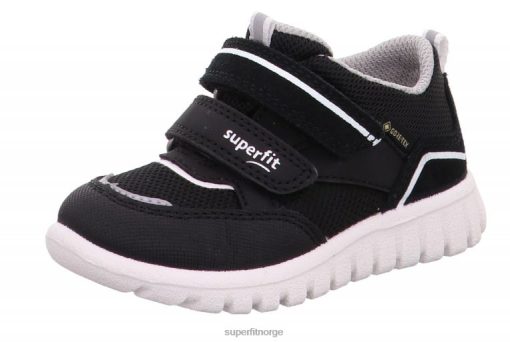 Superfit Sko 006JJ360 svart/hvitt | Superfit sport7 mini - lave sneakers med borrelås