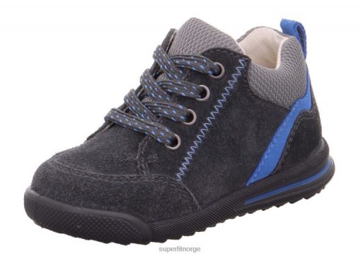 Superfit Sko 006JJ404 grå/lyseblå | Superfit avrile mini - lave sneakers med snøring