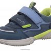 Superfit Sko 006JJ834 blå/lysegrønn | Superfit storm - lave joggesko med borrelås