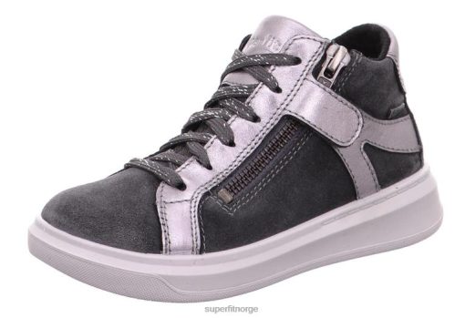Superfit Sko 006JJ844 grå/sølv | Superfit cosmo - høye sneakers med glidelås