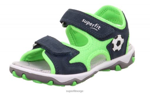 Superfit Tøfler 006JJ613 blå/lysegrønn | Superfit mike 3.0 - sandal med borrelås