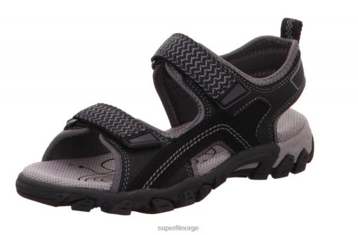 Superfit Tøfler 006JJ615 svart | Superfit fottur - sandal med borrelås