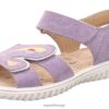 Superfit Tøfler 006JJ618 lilla | Superfit sparkle - sandal med borrelås