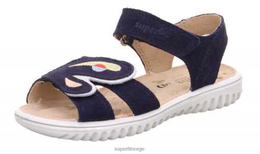 Superfit Tøfler 006JJ652 blå | Superfit sparkle - sandal med borrelås