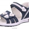 Superfit Tøfler 006JJ662 blå/sølv | Superfit emily - sandal med borrelås
