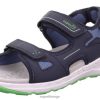 Superfit Tøfler 006JJ682 blå/grønn | Superfit criss cross - sandal med borrelås