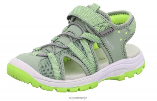 Superfit Tøfler 006JJ687 lys grønn/gul | Superfit tornado light - sandal med borrelås